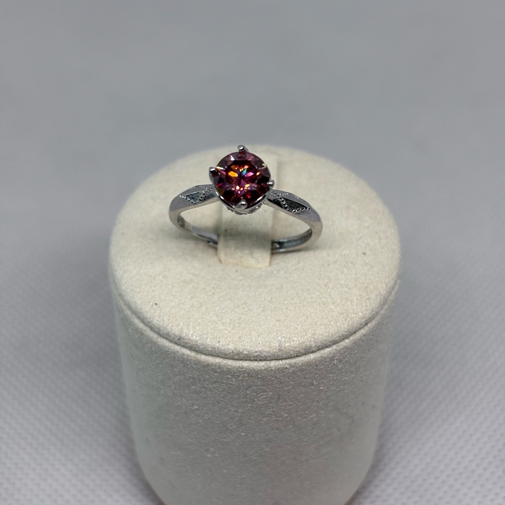 Sterling Silver Citrine crystal ring